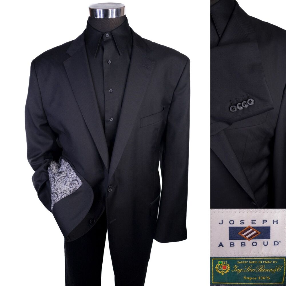Joseph Abboud LORO PIANA Super 130'S Wool Sport Coat Blazer 52L Suit Jacket